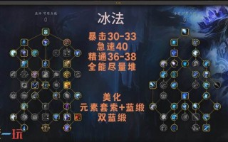 寒冰技能改动，寒冰技能加成