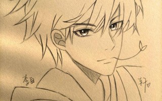 王者荣耀李白素描教学，王者李白素描图片
