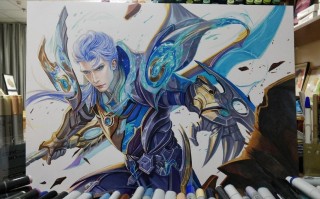 韩信王者荣耀手绘教程？韩信王者荣耀手绘教程视频？