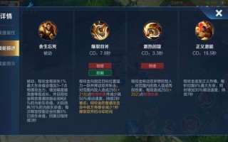 王者荣耀程咬金符教学（王者程咬金教学视频）