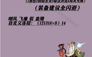 南华老仙技能，南华老仙技能搭配