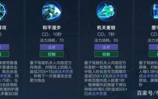 王者荣耀墨子玩法教学，王者荣耀墨子打法教学