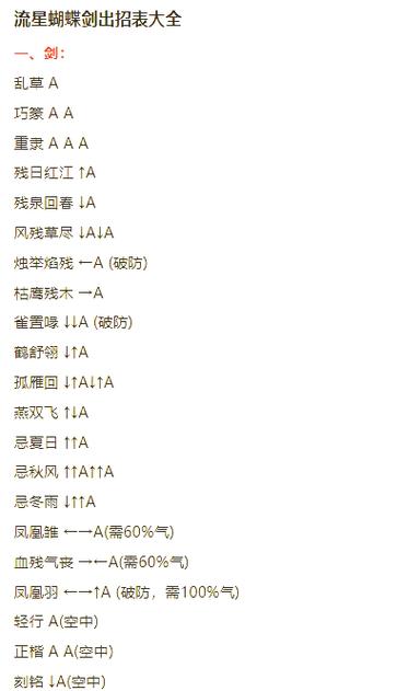 流星蝴蝶剑技能大全 - 流星蝴蝶剑最强大招-第2张图片-93游戏 流星蝴蝶剑技能大全 - 流星蝴蝶剑最强大招-第2张图片-93游戏